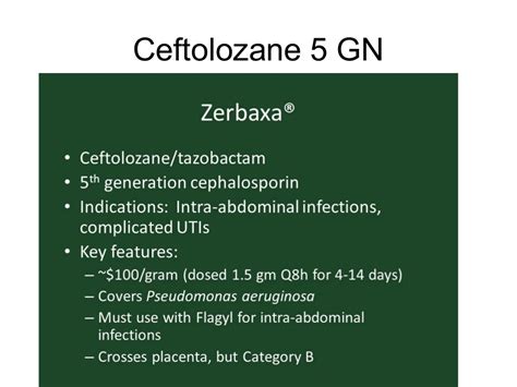 Beta lactam antibiotic cephalosporin