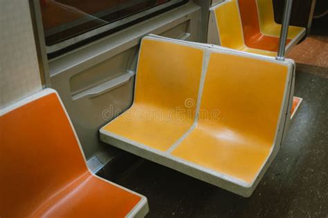 Interior of an Old NYC Subway Car, New York, New York Stock Photo ...