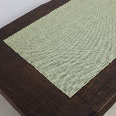 SAGE GREEN Premium Burlap Table Runner With 5 Knotted - Etsy