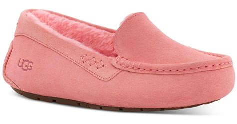 UGG Wool Ansley Moccasin Slippers in Pink Blossom (Pink) | Lyst