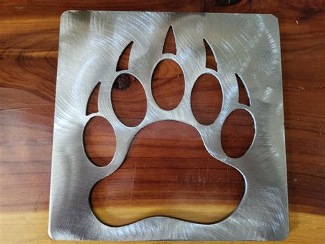 Bear Paw Stencil Metal Stencil, Wood Router, Painting, Wood Burning ...