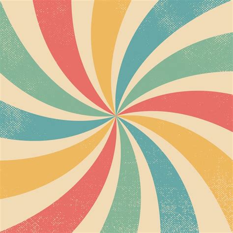 Colourful carnival retro wavy burst background 4945587 Vector Art at ...