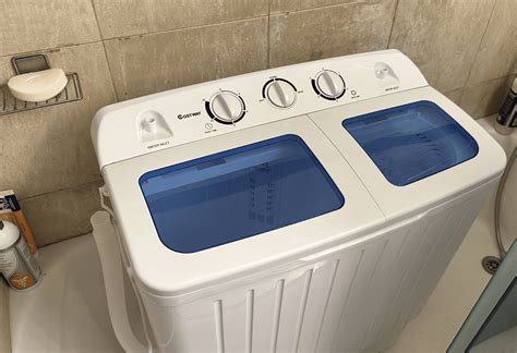 Costway Portable Mini Compact Twin Tub Washing Machine Washer Spin ...