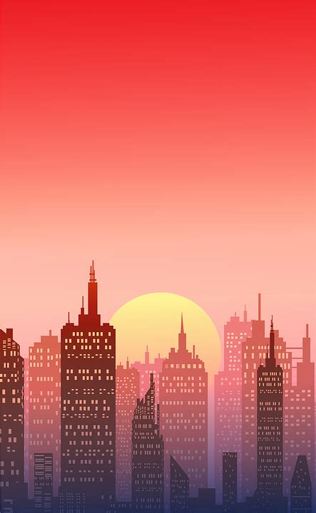 City Skyline Sunset - Free image on Pixabay - Pixabay