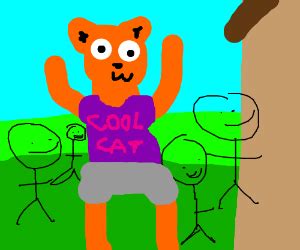 Cool Cat Saves The Kids - Drawception