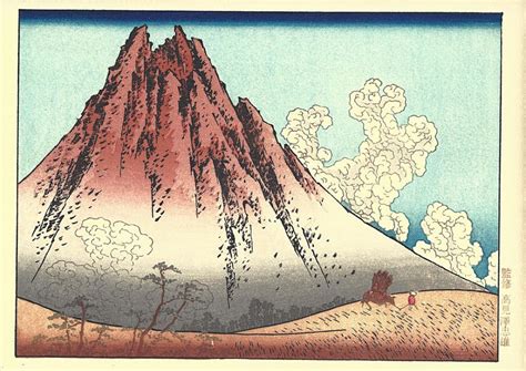 Hokusai Woodblock Print Mount Fuji Seen From Mishima - Kasasagi Fine Arts