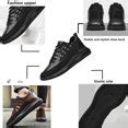 2023 New Men's Casual Cowhide Air Cushion Shoes,Cowhide Crocodile Print ...