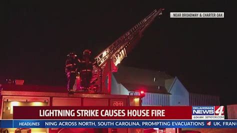 Lightning causes house fire in Edmond