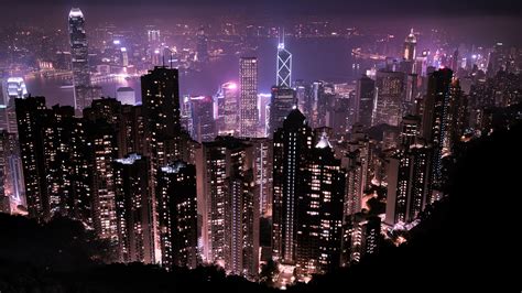 City Hong Kong Skyline Skyscraper HD Travel Wallpapers | HD Wallpapers ...