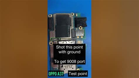 Oppo a37 test point || 9008 port - YouTube