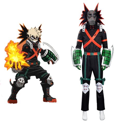 My Hero Academia S5 Bakugou Katsuki Cosplay Costume Battle Outfits ...