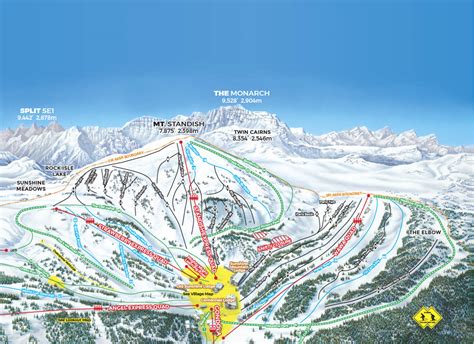 Banff/Lake Louise Trail Maps | Ski Map | Ski.com