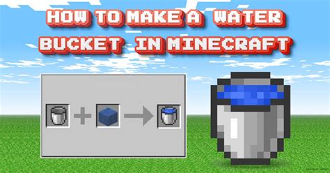 Title: How to Make a Water Bucket in Minecraft (3 Easy Steps)