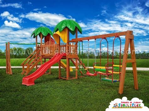 juegos infantiles de madera para parques - Juegos Recreativos Family Play