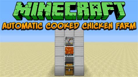 Minecraft: Automatic Cooked Chicken Farm Tutorial | Doovi