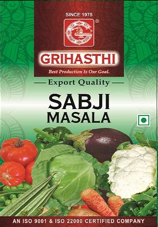 Sabji Masala – Grihasthi Udyog Private Limited