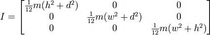 mathematics - Calculation of Inertia Tensors - Game Development Stack ...