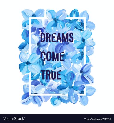 Dreams come true - motivation poster Royalty Free Vector