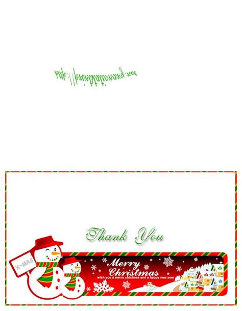 47 The Best Holiday Thank You Card Template Free Templates with Holiday ...