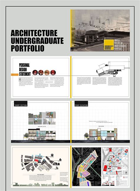 Architecture Portfolio Cover Page Template Free Download - The Architect