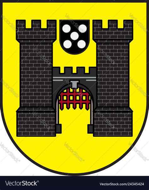 Coat of arms landstuhl in kaiserslautern Vector Image