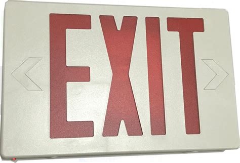 LED Exit Sign Red Letters LED Exit Sign Red Letters – Batteryhawk, LLC