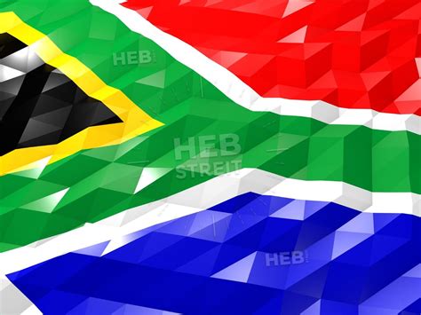 Flag Of South Africa 3D Wallpaper Illustration - HEBSTREITS | 3d ...