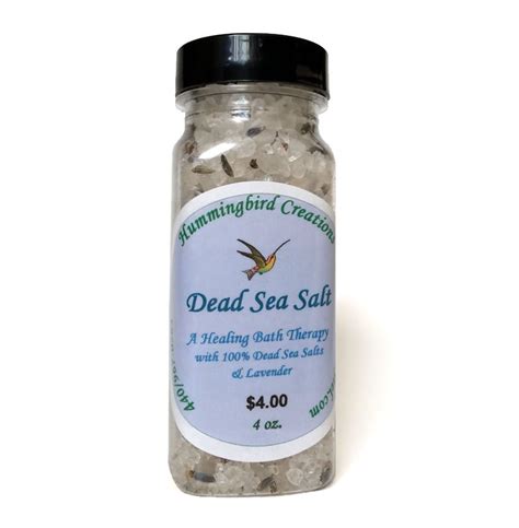 Dead Sea Bath Salts with Lavender - Hummingbird Creations