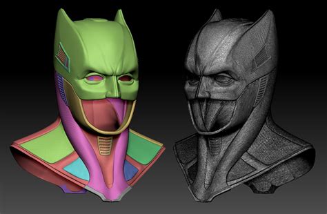 ArtStation - Batman Cowl printable | Resources