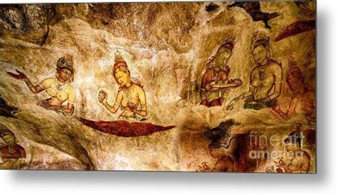 Sigiriya rock paintings in Sri Lanka. Metal Print by Cyril Jayant ...