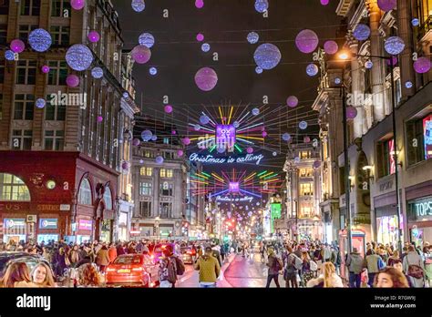 Christmas Lights in London, UK Stock Photo - Alamy