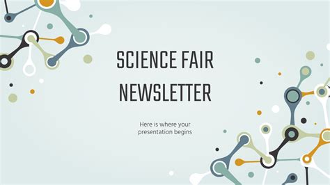 Science Fair Newsletter Google Slides Theme and PPT Template