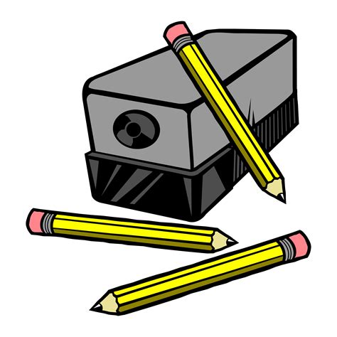 Vector illustration of an electric pencil sharpener with pencils ...