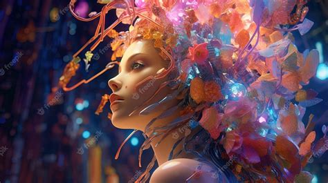 Premium AI Image | Fantasy girl digital art illustration