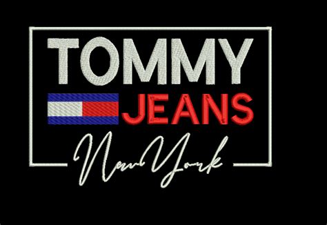 TOMMY JEANS NEWYORK | Custom embroidery, Embroidery, Embroidery and ...