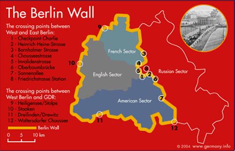 Map Of Berlin Wall