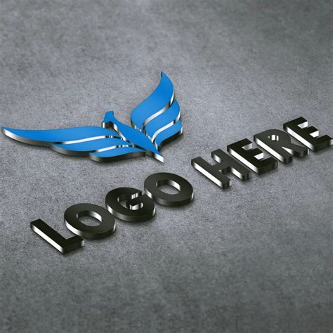 Free 3D Metal Logo Mockup Design PSD » CSS Author