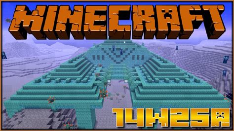 Minecraft Snapshot Seed - 14w25a - Ocean Temple! Seed: 202961 - YouTube