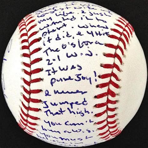 Steve Blass Signed OML "1971 World Series-Game 7 Winner" Story Ball ...