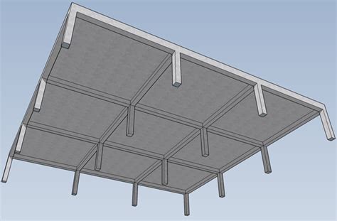 Two-Way Concrete Slab with Beams Spanning Between Supports