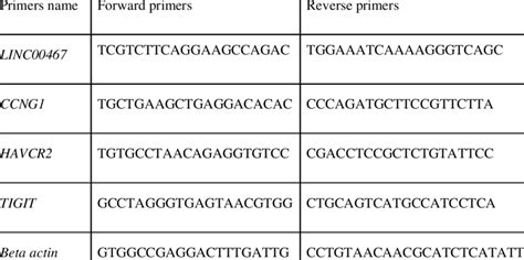 Primer sequences used in the process of RNA extraction. | Download ...