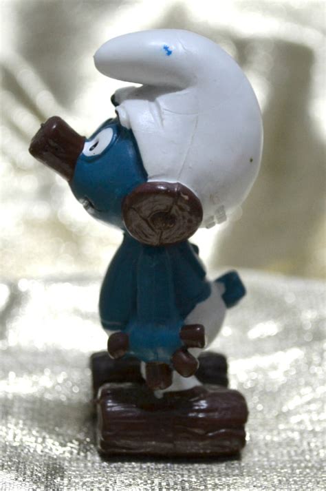 Vintage Clockwork Smurf Wooden Looking Robot 1980's 2.0175 - Etsy