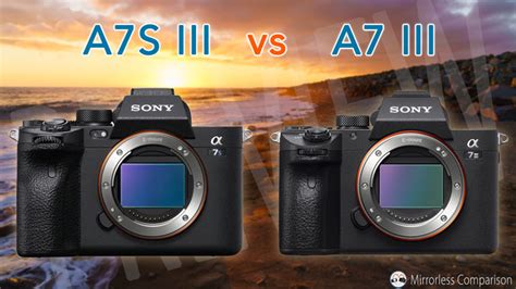 Sony A7S III vs A7 III - The 10 Main Differences - Mirrorless Comparison