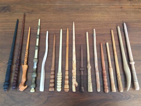 Here are 17 wands I made this month, made with 17 individual woods! Not ...