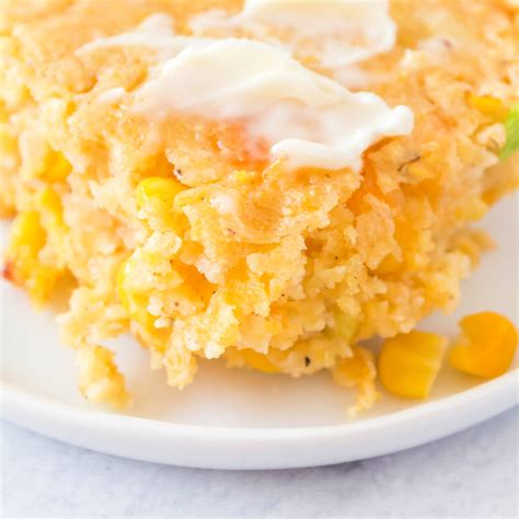 Easy Cornbread Casserole with Cheese