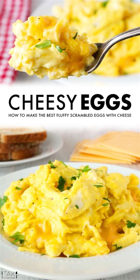 Scrambled Eggs With Cheese - The Anthony Kitchen