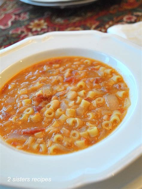 Easy Pasta Fagioli Soup - 2 Sisters Recipes by Anna and Liz