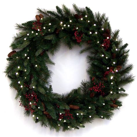 34795-Decorated-Fir-Artificial-Christmas-Wreath-Battery-Operated-LED ...