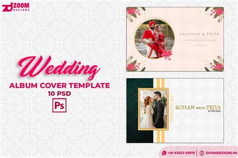 Download Wedding Album Cover Design Latest PSD