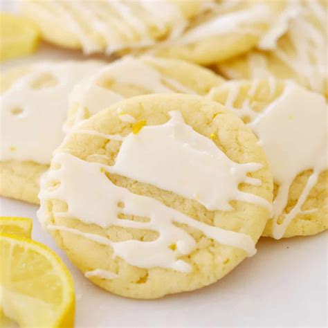 Glazed Lemon Cookies Recipe- The Carefree Kitchen